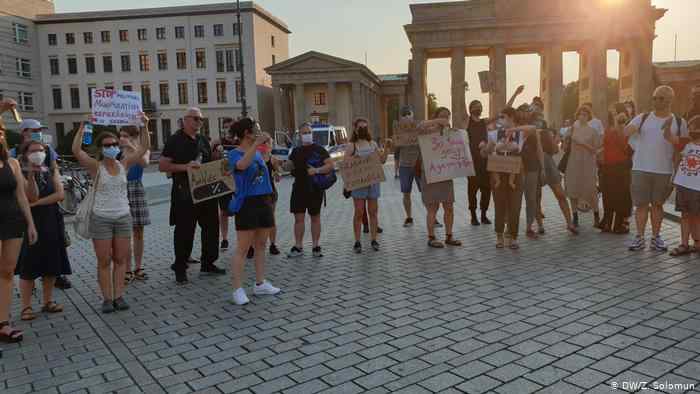  Protesta kundër Vuçiqit në Berlin