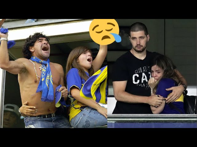  Gjesti i futbollistëve të Boca Juniors, përlotë vajzën e Maradonës (VIDEO)