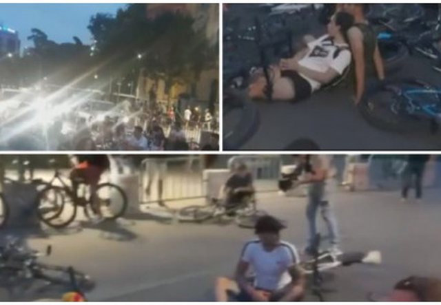  “Kush ecën në veturë me 200 km/h është vrasës…”/ Protesta në Tiranë