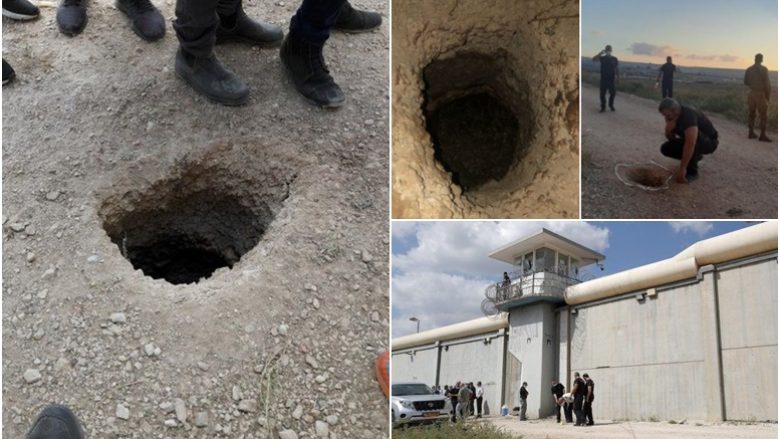  Gjashtë të burgosur palestinezë ikin nga burgu izraelit përmes një tuneli që e hapën me një lugë