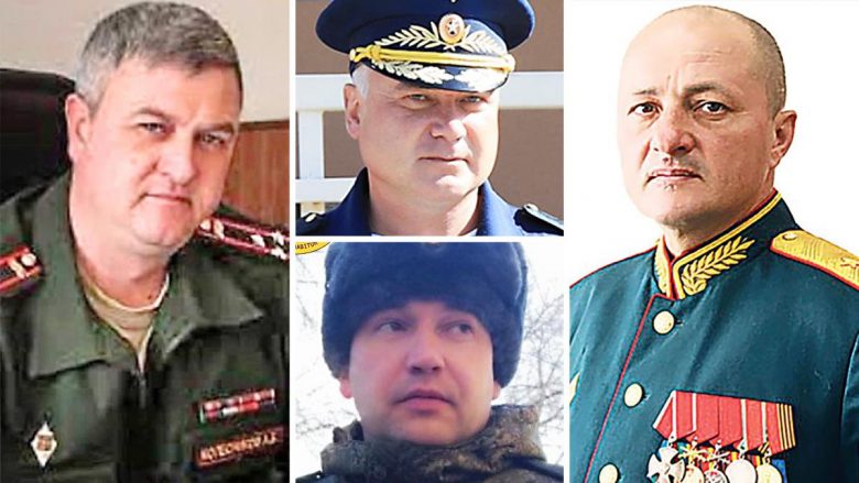  Shtatë gjeneralë rusë të vrarë dhe një i shkarkuar