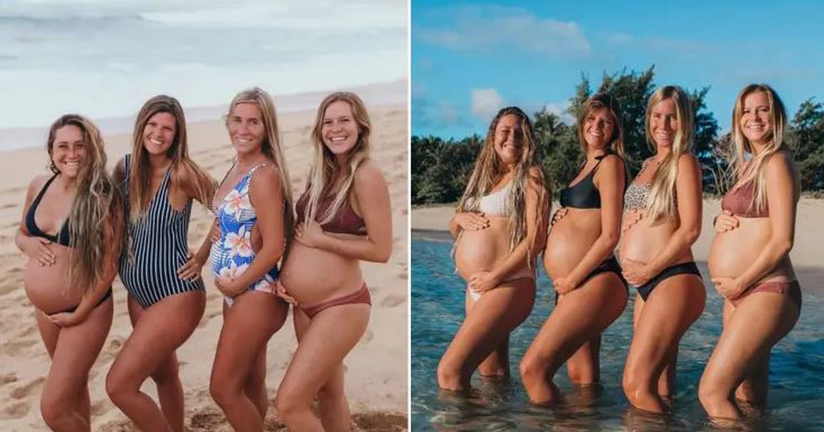  4 shoqe të ngushta mbetën shtatzënë në të njëjtën kohë, dy herë!