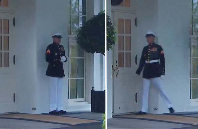  Rrufeja godet “Shtëpinë e Bardhë”/ Momenti kur marinsi braktis detyrën dhe ikën nga frika (VIDEO)