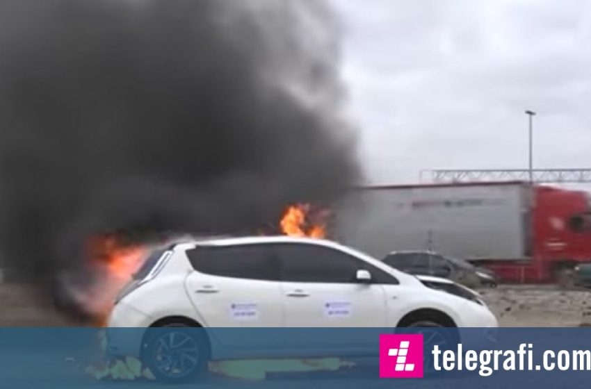  A është kjo metoda më e mirë për të shuar zjarrin tek veturat elektrike?